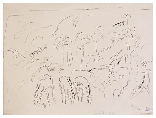 Jules Pascin Paysage de Floride 1917